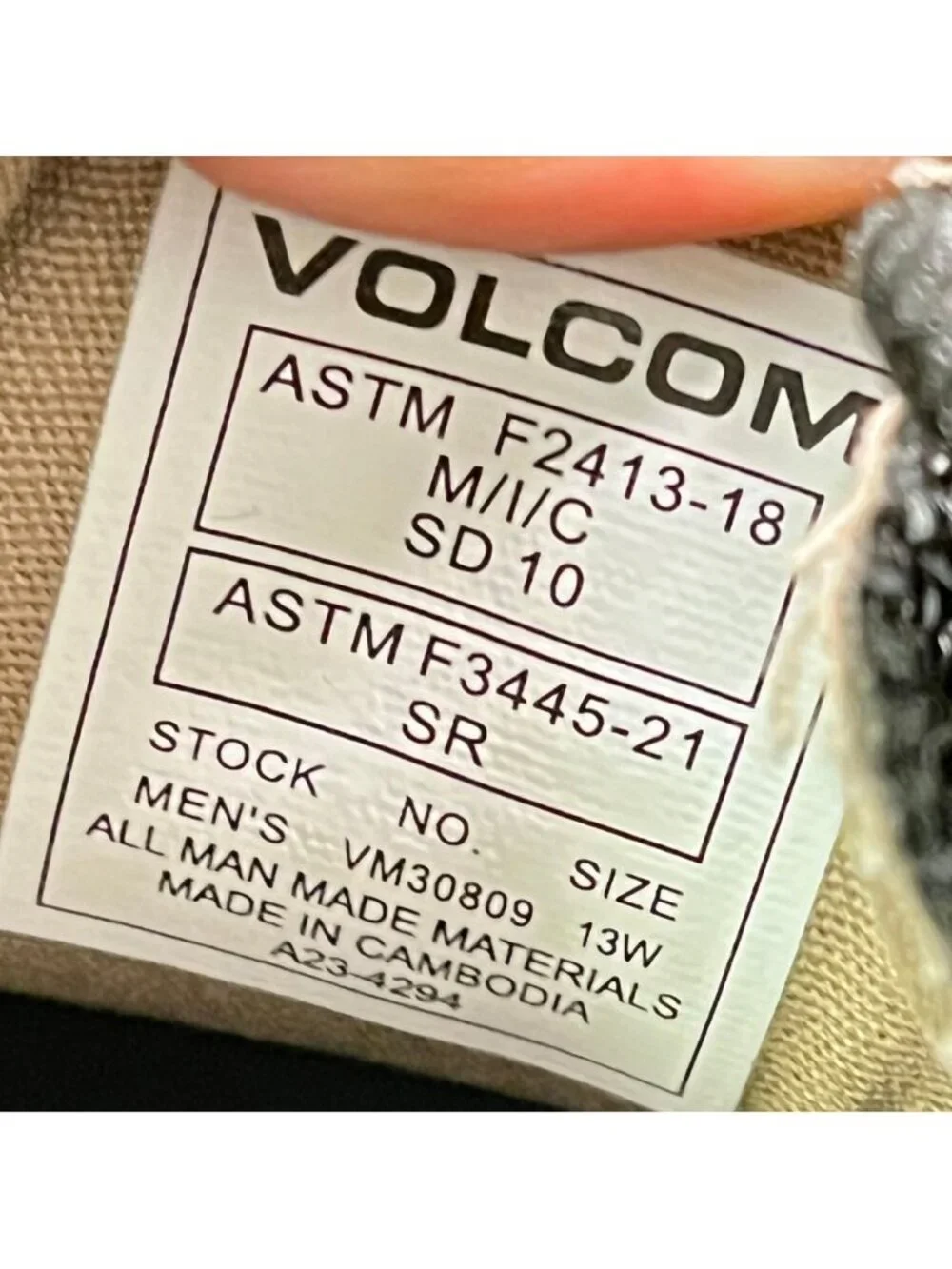 Volcom Chill Mens Size 13E Black Gray Composite Toe Slip On Safety Work Shoes